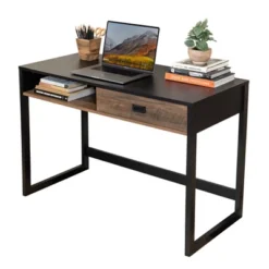 Oslo Contemporary Studio Workstation Desk With Drawer Black/Brown - Danya B. 20 Oslo Contemporary Studio Workstation Desk With Drawer Black/Brown - Danya B. -Furniture Sale Store GUEST b4e6239f dbdf 4b6e afb6 72e8dc8483de