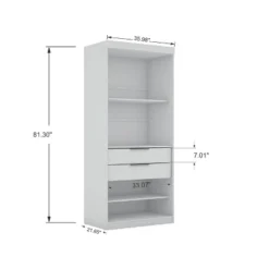Set Of 2 Mulberry 2.0 Wardrobe Closet White - Manhattan Comfort 12 Set Of 2 Mulberry 2.0 Wardrobe Closet White - Manhattan Comfort -Furniture Sale Store GUEST b57e9daf 6618 40f9 a86f 9c551fda6230