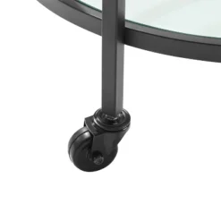 Bailey Round Bar Cart Matte Black - Crosley -Furniture Sale Store GUEST b71bb190 a931 4e04 a132 c8984f00ada6