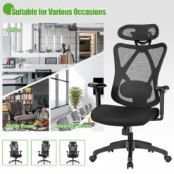 Costway Ergonomic High Back Mesh Office Chair W/ Adjustable Lumbar Support 16 Costway Ergonomic High Back Mesh Office Chair W/ Adjustable Lumbar Support -Furniture Sale Store GUEST b80df639 fba3 4086 8070 f6db7e6cd5c3