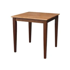 Solid Wood Top Table With Shaker Legs Cinnamon/Brown - International Concepts -Furniture Sale Store GUEST bb126d0d 16b6 4c80 9b2d 731d98e93bc0