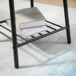 HOMCOM Side Table With 2-Tier Storage, End Table With Metal Frame For Living Room -Furniture Sale Store GUEST bb87061e 9091 4b04 adb8 22fafe134055