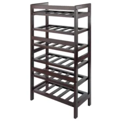 Silvi 30 Bottles Wine Rack Wood/Toasted Walnut - Winsome 9 Silvi 30 Bottles Wine Rack Wood/Toasted Walnut - Winsome -Furniture Sale Store GUEST bbdd9dea 06d5 4c8d 8730 f3179de989bb
