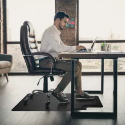 WorkOnIt 54" X 36" Anti-Fatigue Chair Mat For Hardwood Floors, Sit Or Standing Desk, Black 11 WorkOnIt 54" X 36" Anti-Fatigue Chair Mat For Hardwood Floors, Sit Or Standing Desk, Black -Furniture Sale Store GUEST bc54c8a2 5406 4607 a9a4 c218927927fb
