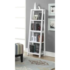 63.25" Newport Lilly Bookcase White - Breighton Home -Furniture Sale Store GUEST bc80f751 a988 4975 aa54 a6661fc90e28