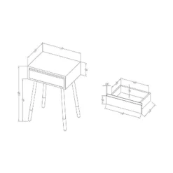 Vallejo Modern Style Side Table Blue - HOMES: Inside + Out 5 Vallejo Modern Style Side Table Blue - HOMES: Inside + Out -Furniture Sale Store GUEST bcf1964e 553c 48b9 90bd e64ee5da6544