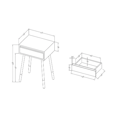 Vallejo Modern Style Side Table Blue - HOMES: Inside + Out 3 Vallejo Modern Style Side Table Blue - HOMES: Inside + Out - Image 3