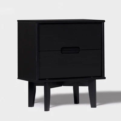 Mid-Century Modern Wood Nightstand - Saracina Home 2 Mid-Century Modern Wood Nightstand - Saracina Home - Image 2