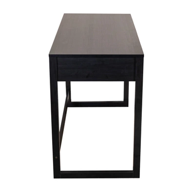 Oslo Contemporary Studio Workstation Desk With Drawer Black/Brown - Danya B. 12 Oslo Contemporary Studio Workstation Desk With Drawer Black/Brown - Danya B. - Image 12