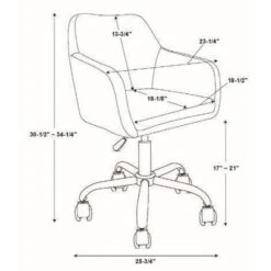 Rylen Office Chair - Linon -Furniture Sale Store GUEST bdc2f73c 572b 437b a12c 316199f74c13