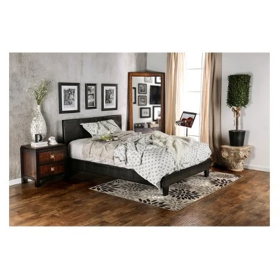 Frank Leatherette Upholstered Bed - HOMES: Inside + Out 2 Frank Leatherette Upholstered Bed - HOMES: Inside + Out - Image 2
