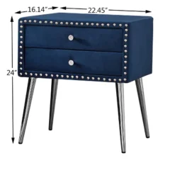 Button-Tufted Platform Bed With One Nightstand - ModernLuxe -Furniture Sale Store GUEST be733bad f101 48c1 b67a e8e8f8542b53