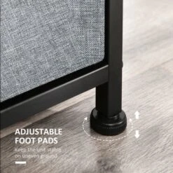 HOMCOM 8-Drawer Dresser, 3-Tier Fabric Chest Of Drawers, Storage Tower Organizer Unit With Steel Frame For Bedroom, Hallway, Light Gray -Furniture Sale Store GUEST bec7d6d5 79f2 4ade a9cb c51d65bcc923