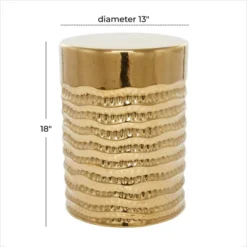 Glam Stoneware Accent Tables Gold - Olivia & May -Furniture Sale Store GUEST bfa6dbf6 74c8 474d b82b 0501b0b9cab6