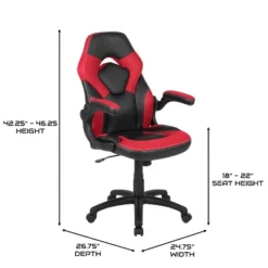 BlackArc Gamma Gaming Desk & Chair Set - Black & Red High Back Gaming Chair With Flip-Up Arms; Desk With Detachable Headphone Hook/Cupholder 19 BlackArc Gamma Gaming Desk & Chair Set - Black & Red High Back Gaming Chair With Flip-Up Arms; Desk With Detachable Headphone Hook/Cupholder -Furniture Sale Store GUEST bfb78509 62a7 452a 94c7 5b918b22832e