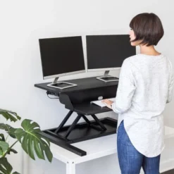 Stand Up Desk Store Power Pro Electric Adjustable Height Two Tier Standing Desk Converter (Black, 36" Wide) 5 Stand Up Desk Store Power Pro Electric Adjustable Height Two Tier Standing Desk Converter (Black, 36" Wide) -Furniture Sale Store GUEST bfd23beb 0cf5 4129 835b 119cbe094c76