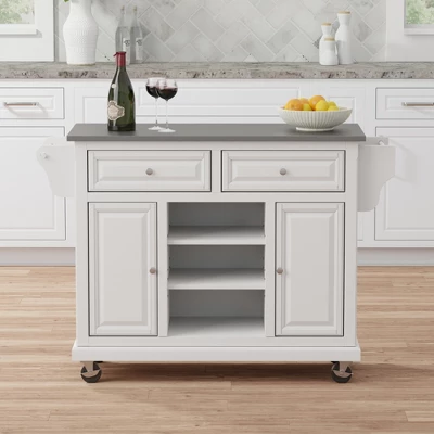 Glenwillow Home Kitchen Cart With Locking Casters 17 Glenwillow Home Kitchen Cart With Locking Casters - Image 17