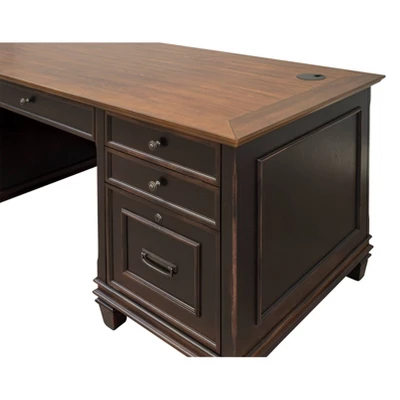 Hartford Double Pedestal Desk - Martin Furniture 1 Hartford Double Pedestal Desk - Martin Furniture