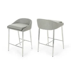 Set Of 2 Bandini Modern Upholstered Counter Height Barstools - Christopher Knight Home -Furniture Sale Store GUEST c1d8d721 eafa 4a85 9125 f1fdbede0eb4