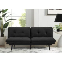 Furniture Sale Store 19 Finley Convertible Futon Sofa Bed Black - Serta