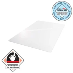 Vinyl Chair Mat For Hard Floor Square Clear - Floortex -Furniture Sale Store GUEST c2bb637e 1c0b 4180 94bd c5bb4e9d78a1