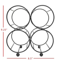 Black Metal Wine Bottle Holder - Foreside Home & Garden -Furniture Sale Store GUEST c48f06ee c486 4c49 afc1 b2f56afced64