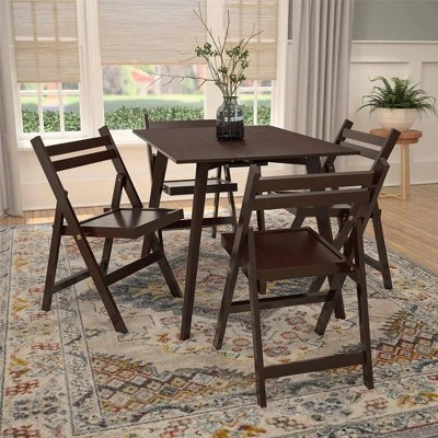 Cosco 2pk XL Wood Slat Back Folding Chairs 2 Cosco 2pk XL Wood Slat Back Folding Chairs - Image 2