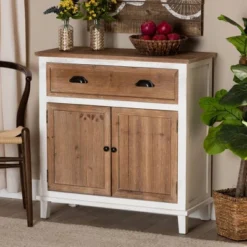 Glynn Wood 2 Door Storage Cabinet White/Brown - Baxton Studio 14 Glynn Wood 2 Door Storage Cabinet White/Brown - Baxton Studio -Furniture Sale Store GUEST c51ef716 1d6f 489b bf7f 4e7cc4458499