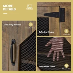 Costway TV Stand Entertainment Media Center For TVs Up To 65'' W/Steel Mesh Doors -Furniture Sale Store GUEST c546cd0c 41b8 4d5f 8c25 8f1ea3f50ee6