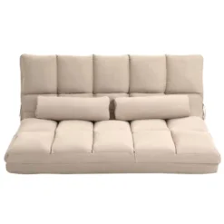 HOMCOM Convertible Floor Sofa Chair, Folding Couch Bed, Guest Chaise Lounge With 2 Pillows, Adjustable Backrest And Headrest 15 HOMCOM Convertible Floor Sofa Chair, Folding Couch Bed, Guest Chaise Lounge With 2 Pillows, Adjustable Backrest And Headrest -Furniture Sale Store GUEST c5c2a951 22dc 47eb 998c e579698cbbd2
