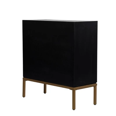 Contemporary Wood Cabinet Bronze - Olivia & May 8 Contemporary Wood Cabinet Bronze - Olivia & May - Image 8