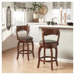 24" Calder Swivel Counter Height Barstool - Inspire Q -Furniture Sale Store GUEST c79f26ef 714d 45c0 9330 2fb30c4661ba