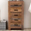 Quinto 5 Drawer Chest Natural Rustic - Furniture Of America