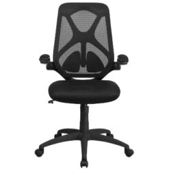 Flash Furniture High Back Black Mesh Executive Swivel Ergonomic Office Chair With Adjustable Lumbar, 2-Paddle Control And Flip-Up Arms -Furniture Sale Store GUEST c8c25671 b701 4130 84c2 53b1ce2b7983