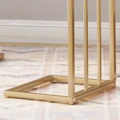 Set Of 2 Baywinds Modern Glam C-Shaped Accent Table White/Champagne Gold - Christopher Knight Home -Furniture Sale Store GUEST c8d2cbef 528e 4ebd 8dad f8d9d87070fc