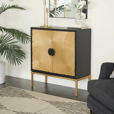 Contemporary Wood Cabinet Bronze - Olivia & May 2 Contemporary Wood Cabinet Bronze - Olivia & May - Image 2