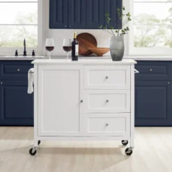 Soren Stone Top Kitchen Island/Cart White - Crosley 30 Soren Stone Top Kitchen Island/Cart White - Crosley -Furniture Sale Store GUEST c9142842 3d9d 4e03 83f4 f6298b345bd3
