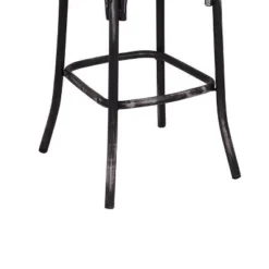 18" Zaire Bar Chair Antique Black/Antique Oak - Acme Furniture -Furniture Sale Store GUEST c96e9d38 1df9 4cb1 9437 e842ed0b063a