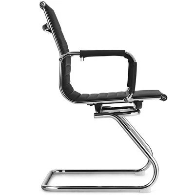 Costway Set Of 2 Office Waiting Room Chairs For Reception Conference Area 9 Costway Set Of 2 Office Waiting Room Chairs For Reception Conference Area - Image 9