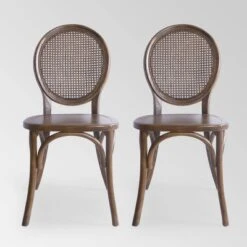 Set Of 2 Chrystie Rattan Dining Chair - Christopher Knight Home -Furniture Sale Store GUEST c9ce5c09 3d6a 416a b182 a2a94265316c