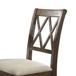 Set Of 2 26" Claudia Dining Chairs Beige Linen/Salvage Brown - Acme Furniture 7 Set Of 2 26" Claudia Dining Chairs Beige Linen/Salvage Brown - Acme Furniture -Furniture Sale Store GUEST ca088581 89dc 4cdb 95b0 0086ee2e186e