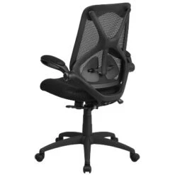 Flash Furniture High Back Black Mesh Executive Swivel Ergonomic Office Chair With Adjustable Lumbar, 2-Paddle Control And Flip-Up Arms -Furniture Sale Store GUEST caad54c6 9ff2 496b 82fc 4b290d97adc4