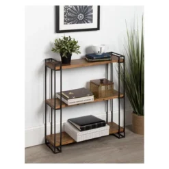 30" X 26" Lintz Wood And Metal Floating Wall Shelves - Kate And Laurel All Things Decor -Furniture Sale Store GUEST cb142e66 ce0d 4922 bac4 514edd5828a0