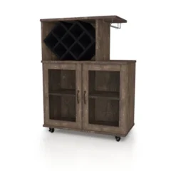Morse Farmhouse Mobile Wine Cabinet Reclaimed Oak - HOMES: Inside + Out -Furniture Sale Store GUEST cbd7d6b2 09e1 4107 b4d6 1e94b4a3e460