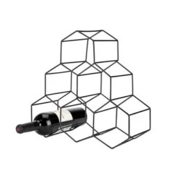 Viski Geo Gold Bottle Wine Rack, Honeycomb Design -Furniture Sale Store GUEST cc4652ce 34f8 4d5e 9cb7 18291873ef52