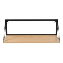 Honey-Can-Do Large Laundry Wall Shelf With Wood Light Oak -Furniture Sale Store GUEST cc6ae741 d57d 4ca6 af43 1c1042554b16