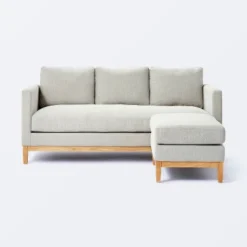 Woodland Hills Wood Base Sofa Light Gray - Threshold™ Designed With Studio McGee -Furniture Sale Store GUEST ccca059c 0892 4548 9413 b055d1449dad