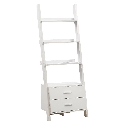 69" Ladder Bookcase With Drawers - EveryRoom 6 69" Ladder Bookcase With Drawers - EveryRoom - Image 6