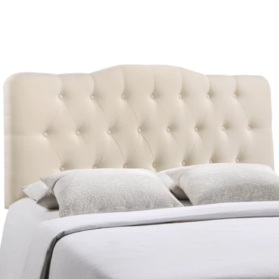 Annabel King Upholstered Fabric Headboard Ivory - Modway 1 Annabel King Upholstered Fabric Headboard Ivory - Modway