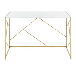 Folia Writing Desk Gold/White - LumiSource 18 Folia Writing Desk Gold/White - LumiSource -Furniture Sale Store GUEST ce0be500 1cd5 4364 8aa7 f3e7d36a3925